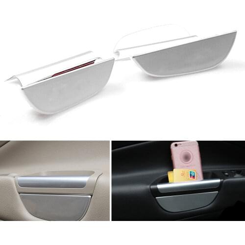 BBQ@FUKA 4x set Inner Door Handle Bowl Armrest Storage Box holder interior decoration box holder For Ford Escape Kuga 2013
