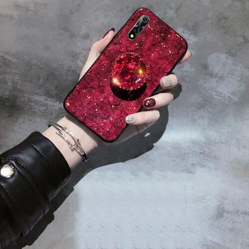 For iPhone 11 Pro Max 6 7 8 Plus 5 5S SE DIY diamond Holder Stand Glitter Phone Case For Samsung S7Edge S8 S9 S10 S20 Plus Cover