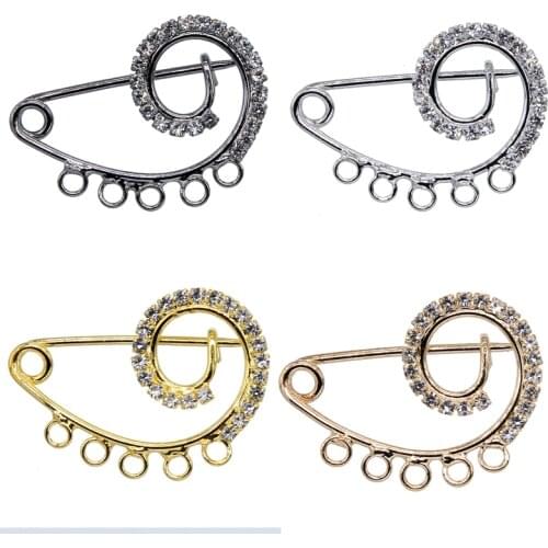 Classic popular spiral shell shape heart female fashion pin DIY pendant small things delicate winter brooch multi-color wholesal