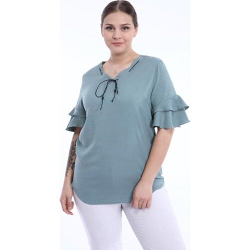 Зеленые блузки Diğer China At AliExpress