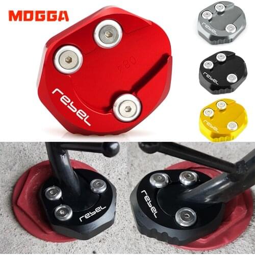 For Honda Rebel CMX 300 500 CMX300 CMX500 Motorcycle Accessories Kickstand Extension Pad Side Stand Enlarger Plate