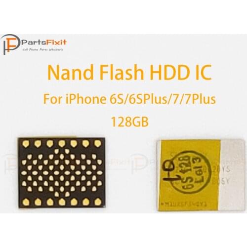 For iP 6S/6SPlus/7/7Plus 128GB Nand Flash Memory IC Harddisk HDD Chip Nand Flash HDD IC Replacement Parts