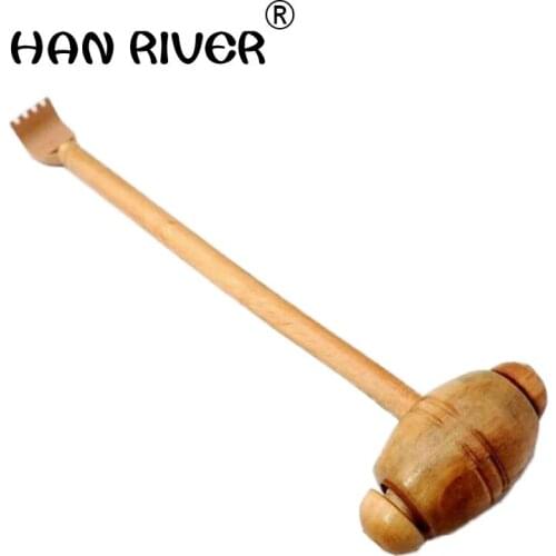 HANRIVER Multifunctional massagers dual-purpose massage hammer double belt scratching massage stick beat beats