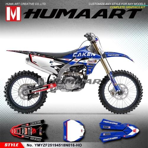 HUMAART Personalised Graphics Dirt Bike Sticker Kit Vinyl Wraps for YZF 250 450 YZ250FX YZ 250FX 2018 2019 2020 2021