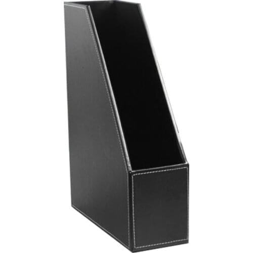 PU Leather Document Tray Files Tray Black Brown High End Office Business Holder Office 1 Blocks File Holder Document Holder