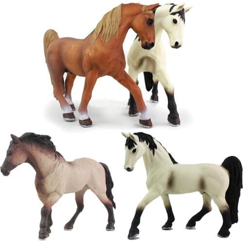 Simulated Farm Animal Horse Model Solid Emulation Action Figure Learning Educational Kids Toys for Boys Children Horse Toy