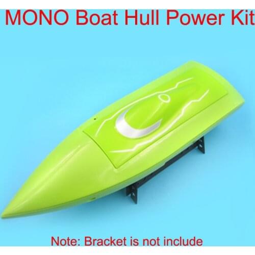 1Set RC MONO Boat Hull with Power Kit Assembly ABS Shell Full Drive Set 2835 Motor+1181 Servo+40A ESC+Shafting+32mm Propeller