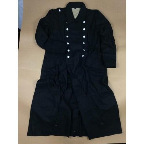 MENS GERMAN CLASSIC WW2 ARMY ELITE M32 BLACK WOOL GREATCOAT COAT IN SIZES WWII Military Uniform War Reenactments