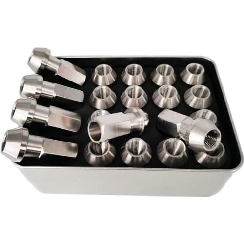 Factory whole sale GR5 Titanium alloy automobile hub nut colorful titanium wheel lug nuts factory price