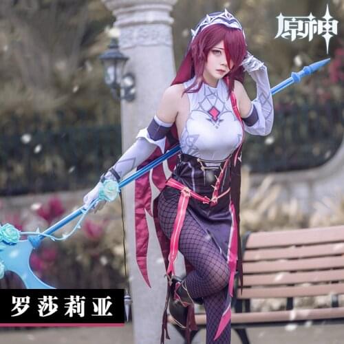 Genshin Impact Rosaria Cosplay Halloween Rosaria Cosplay Wigs Genshin Impact Rosaria Halloween Costumes For Women Dress Outifits