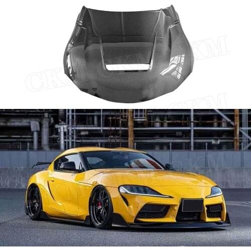 Carbon fiber Front Bumper Engine Hood Vents Auto Car Styling For Toyota Supra A Style 2019 2020