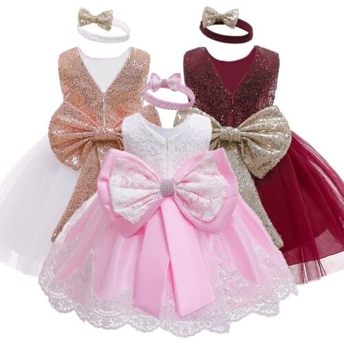 Baby Girl Dress 2021 Newborn Dresses For Girls Princess Dresses Infant 1 Years First Birthday Baby Girl Party Dresses 3-24 Month
