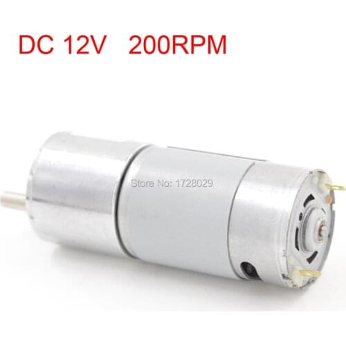 200RPM Output Speed 37mm Diameter 12V DC Gear Reduction Motor TJP37RG31.6i-z6068