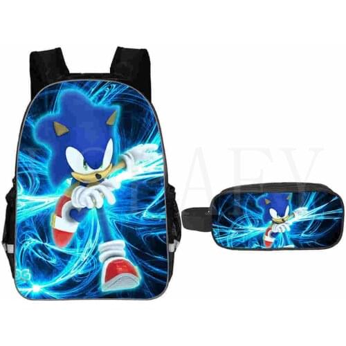 SONIC RACING School Bags For Boys Girls Travel Shoulder bag Students Backpack boy Backpacks Primary School Bag Mochilas