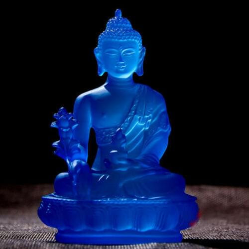 Buddha Medicine Figure Statue Altar Buddhist Resin Fengshui