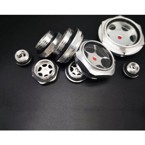 M10/12/14/16/20/22-M60 Metric Male Aluminum Oil Sight Glass Window Use For Air Compressor Lathe