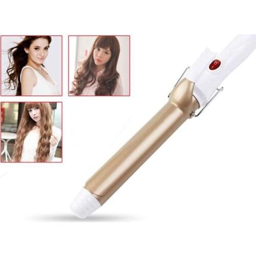 Dry wet amphibious environmental alloy cone head steam anion ceramic straight a curling iron Hair perm rods