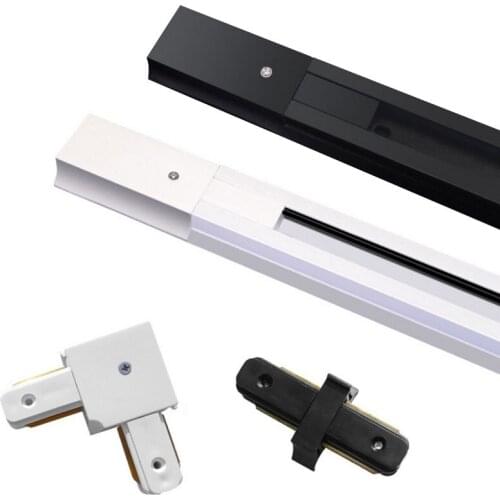 1 Pack thick aluminum 0.5M LED track rail,Track light rail connectors,Universal rails,aluminum track,lighting fixtures,2-wire