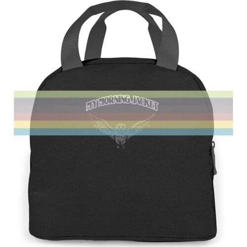 - MY morning jacket BAND logo crew neck Hot Sale women men Portable insulated lunch bag adult student