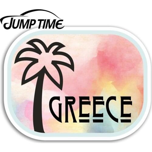 Jump Time for Pretty Greece Vinyl Stickers Travel Fun Sticker Laptop Luggage Truck Window Bumper Decal Waterproof Accessories