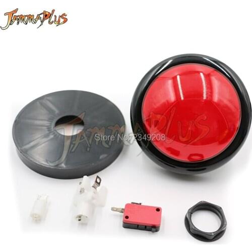 1PCS 100mm Push Button Arcade Button Led Illuminated Push button Convex Round Button With Micro Switch 12V LED