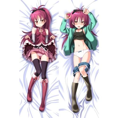2018-July Anime Puella Magi Madoka Magica Miki Sayaka Sakura Kyouko Hugging Body Pillowcase Dakimakura Pillow Cover Case