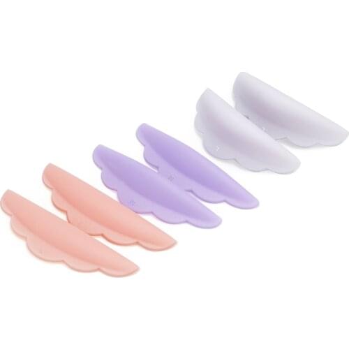 3 Pairs Silicone Eyelash Perm Pad Recycling Lashes Rods For Eyelah Extension Accessory Shield Lifting 3D Lash Curler Tools