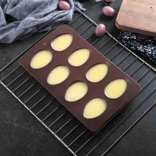 8pcs Easter Egg Shape Silicone Mould Chocolate Mold Dessert Cake Molds Soap Mold DIY Baking Kitchen Baking Cake Tool Decoration