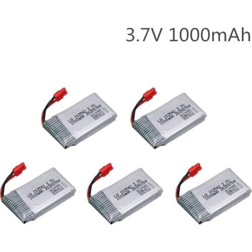 3.7V 1000mAh Battery For Syma X5HC X5HW X5UW X5UC Remote control Drone Airplane Quadcopter Spare Parts Upgraded battery 102542