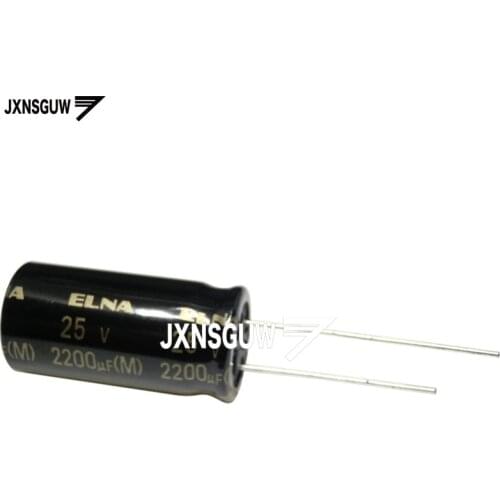 10PCS Original ELNA RA3 25V2200UF 12.5X25MM audio Aluminum electrolytic capacitor 2200uF/25V 85 degrees 25v 2200uF
