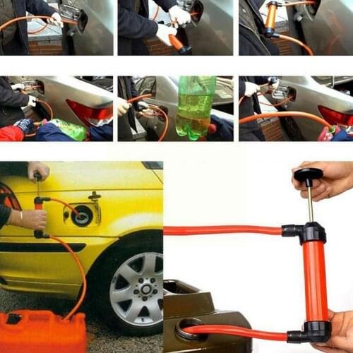Car Oil Suction Pipe Auto Oil Change Hand Syringe Oil Extractor Portable Sucking Gun Extractor Vacuum Fuel Bump Pump Pipe M C5O0