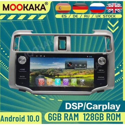 Android 10 128GB Car Multimedia Player for Toyota 4 Runner 2009 - 2017 GPS Navigation Auto Radio Audio Stereo Head Unit Carplay