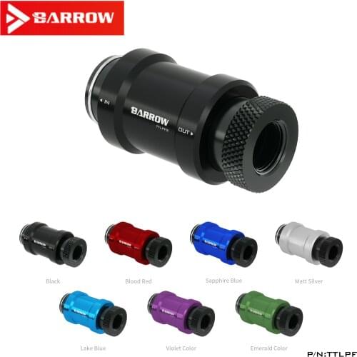 Barrow TTLPF Flat push type check valve double inner thread part for water cooling computer