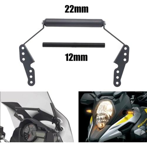 Black Navigation Bracket Mount Smartphone GPS Holder For Suzuki DL 1000 V-Strom vstrom 1000 2017 2018 2019 5.0