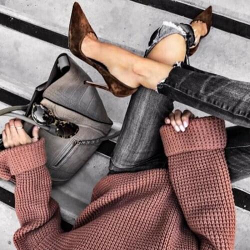 Hot Brown Suede High Heel Shoes 12cm Stiletto Heels Pointed Toe Pumps Shallow Cut Banquet Dress Shoes Gladiator Shoes