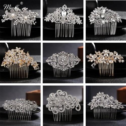 Miallo Various Styles Bridal Hair Combs Wedding Hair Accessories Austrian Crystal Head Jewelry Women Hairpieces Hair Clips