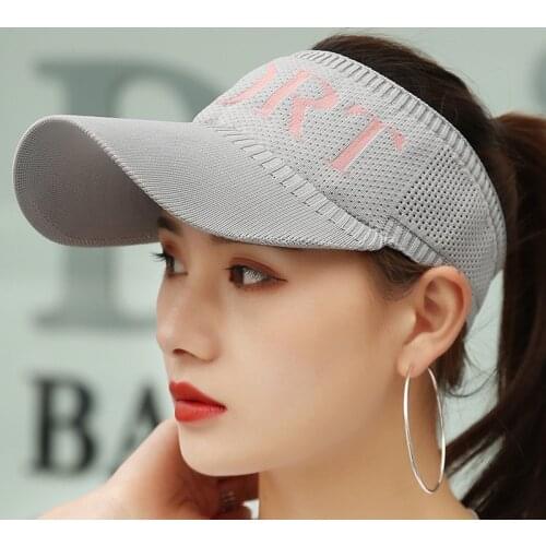 New Summer Empty Top Duck Tongue Baseball Hats for Women Sun Visor Hip Hop Sports Golf Cap UV Sunscreen Sun Cap кепка мужская