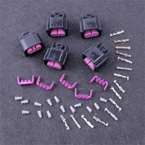Beler 5Pcs Ethanol Flex Fuel Sensor Connector Plug Wiring Pigtail Harness Body Kit 13577394 Fit for GM E85 Accessories