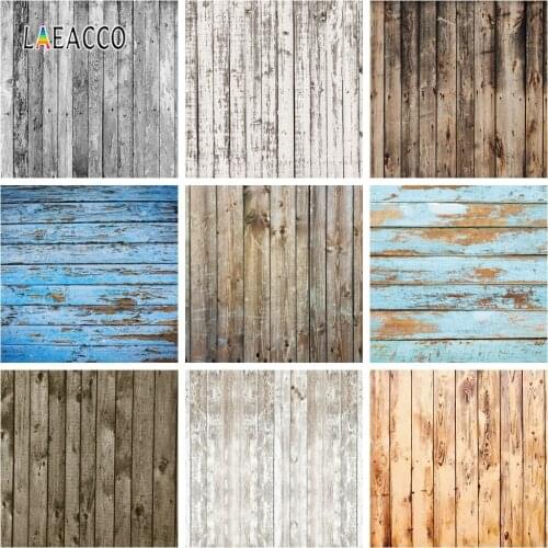 Laeacco Old Wooden Board Photography Backgrounds Planks Texture Vintage Portrait Photo Backdrops Photophone for Food Baby Doll