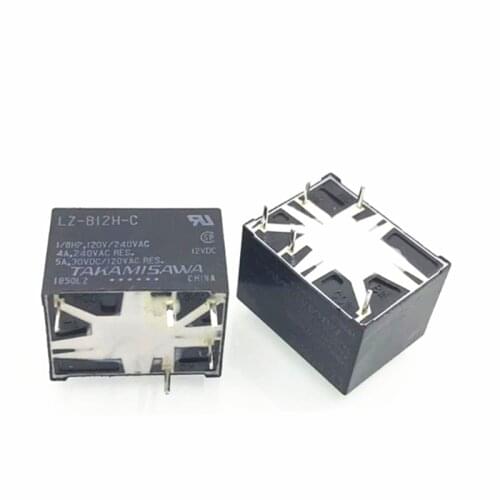 HOT NEW 12V relay LZ-B12H-C LZ B12H C LZB12HC 12VDC DC12V 12V 5PIN