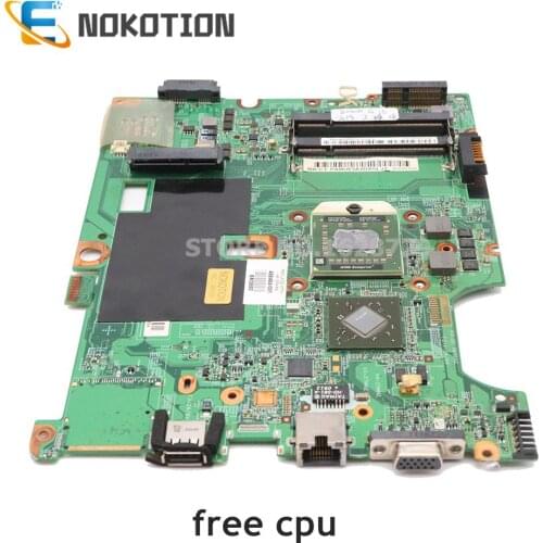NOKOTION 498464-001 48.4J103.051 for HP Compaq G50 G60 CQ50 CQ60 laptop motherboard MCP77MV-A2 Socket S1 DDR2 free cpu