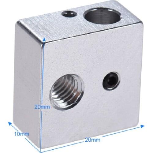 Anet 2/4/10Pcs 3D printer parts heating block MK7 MK8 dedicated print head heated Aluminum block MK8 Extruder