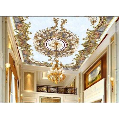 3d ceiling murals wallpaper custom photo room European ceiling spelling a flower painting 3d wall murals wallpaper for walls 3 d