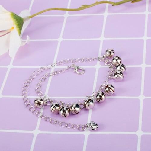 Bell Pendant Anklet Women Foot Jewelry Indian Style Traditional Belly Dance Anklet Beach Party Foot Chain Ankle Bracelet