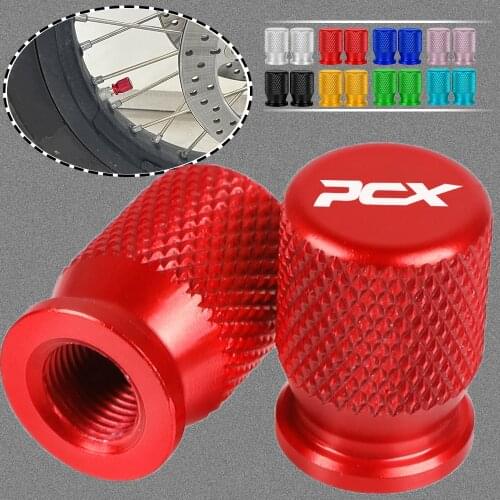 PCX Motorcycle Tire Valve Air Port Stem Cover Cap Plug CNC For HONDA PCX 125 PCX125 PCX 150 PCX150 ABS 2016 2017 2018 2019 2020