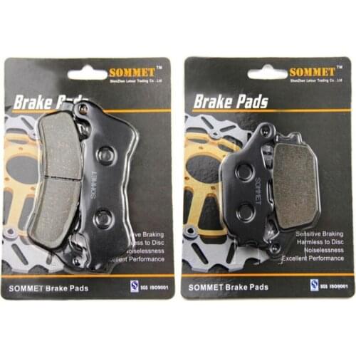 SOMMET Motorcycle Front + Rear Brake Pads Disks for Honda VT1300 CXAA Fury ABS Model (10-12) VT 1300 LT388-174