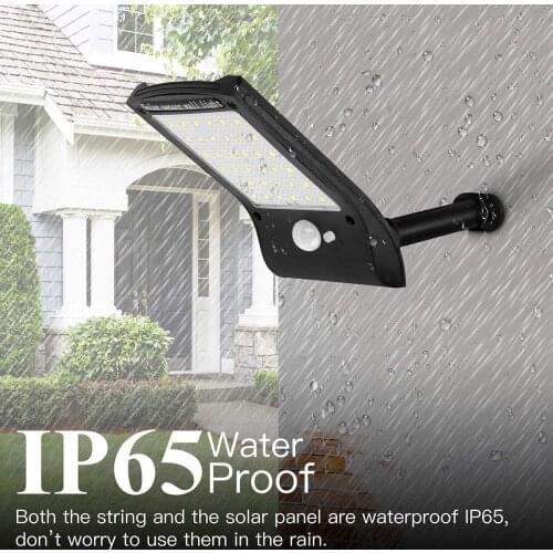 36 LEDs Solar Rechargeable LED Solar Light Bulb Outdoor Garden Lamp Decoration PIR Motion Sensor Night Security Wall Light