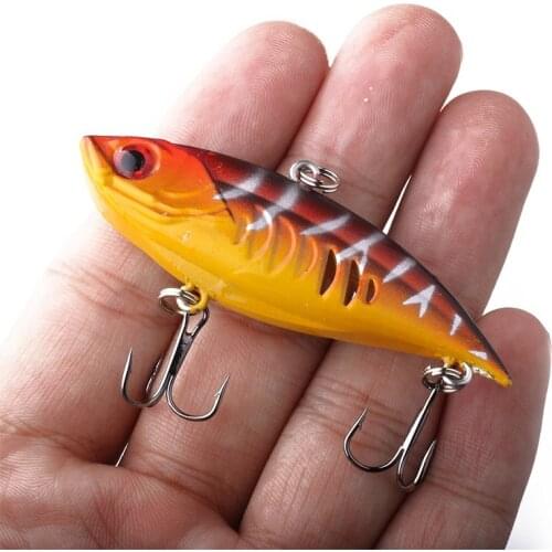 1Pcs 6.5CM 10.5G VIB Fishing Lure Winter Hard Bait Pesca Hooks Fishing Tackle Wobblers