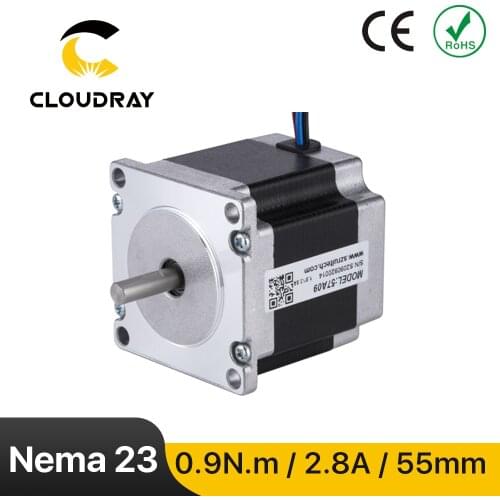 Nema23 Stepper Motor 57mm 2 Phase 90Ncm 2.8A Stepper Motor 4-lead Cable for 3D printer CNC Engraving Milling Machine
