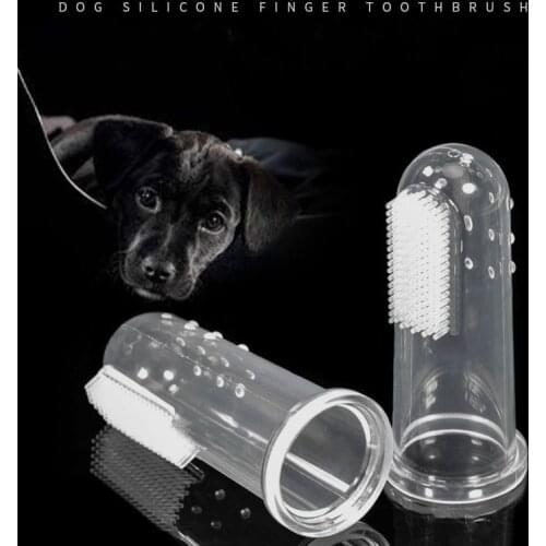Super Soft Pet Finger Toothbrush Teddy Dog Brush Bad Breath Tartar Teeth Tool